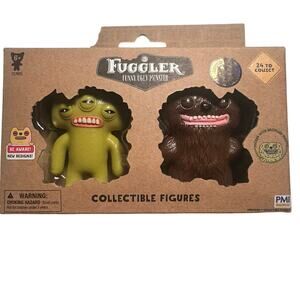 Fuggler Limited Edition Green 3 Eyes & Brown Sasquatch New Collectible Figurines